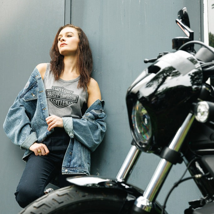 Harley-Davidson Ladies Powerslide Oversized Denim Jacket