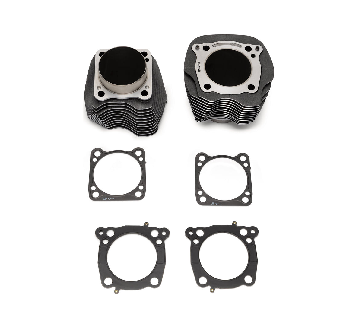 Screamin' Eagle® 4.155” (125CI) Big Bore Bolt-On Cylinders – Milwaukee-Eight® Engine – Black Granite Highlighted