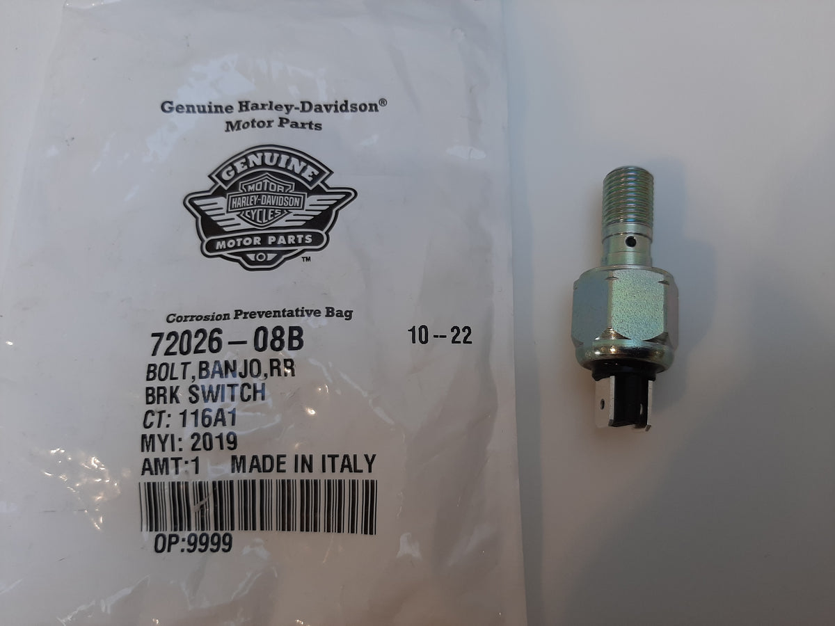 Banjo Bolt Rear Brake Switch