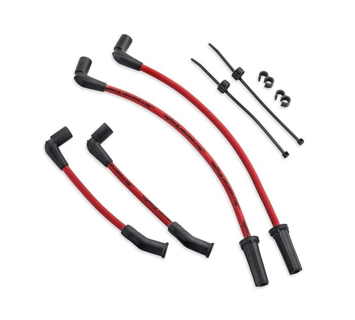 Screamin' Eagle 10MM Phat Spark Plug Wires - Red