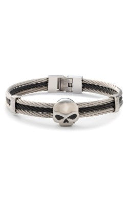 Harley-Davidson Men's Willie G Steel Cuff Bracelet
