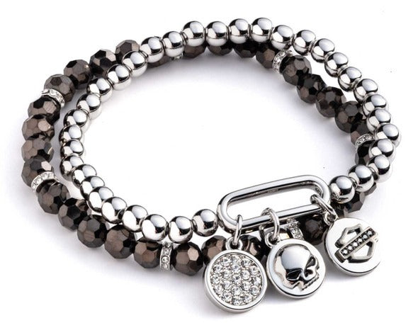 Harley-Davidson Crystal Charm Bracelets