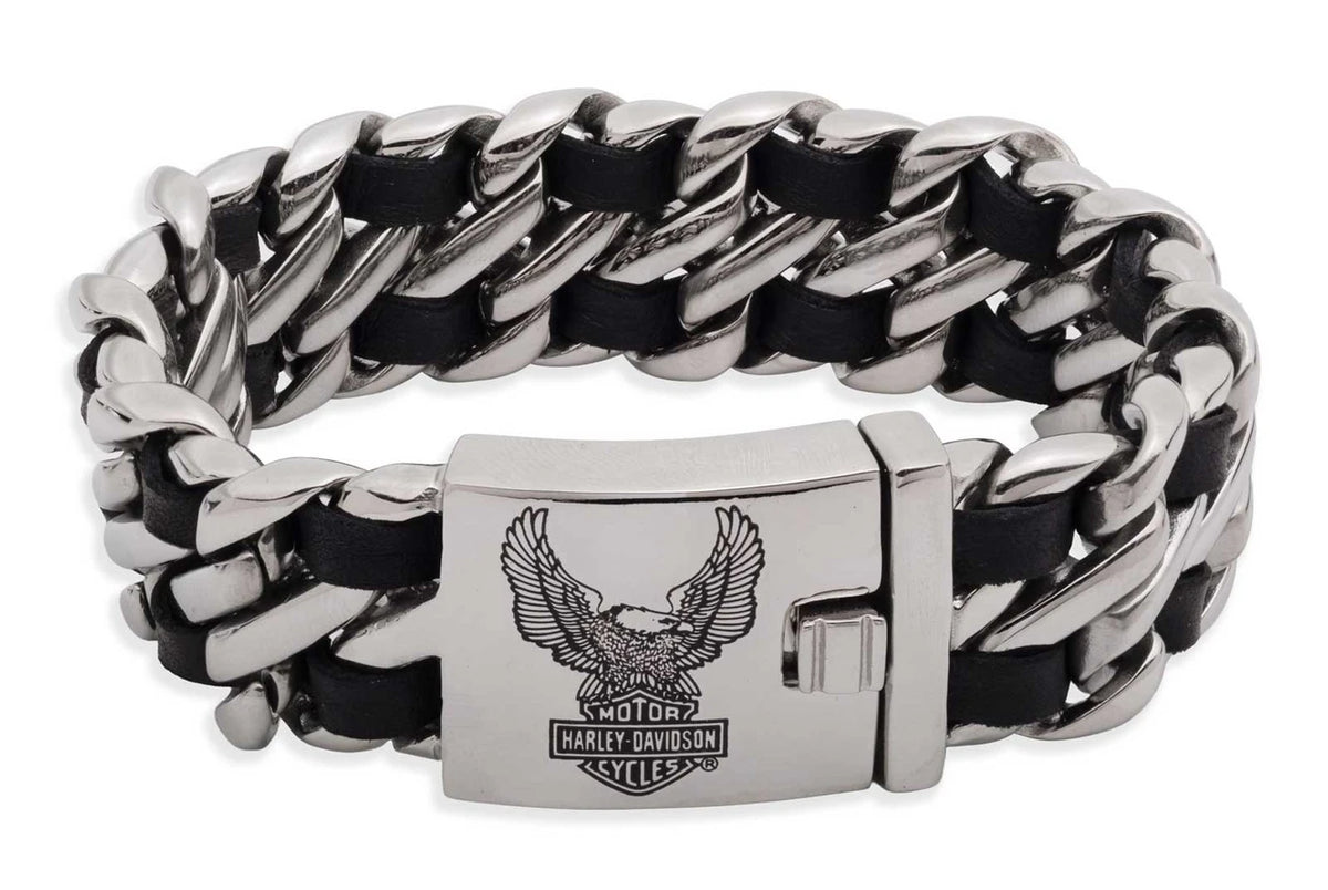Harley-Davidson Men's Curb Flex Bracelet.