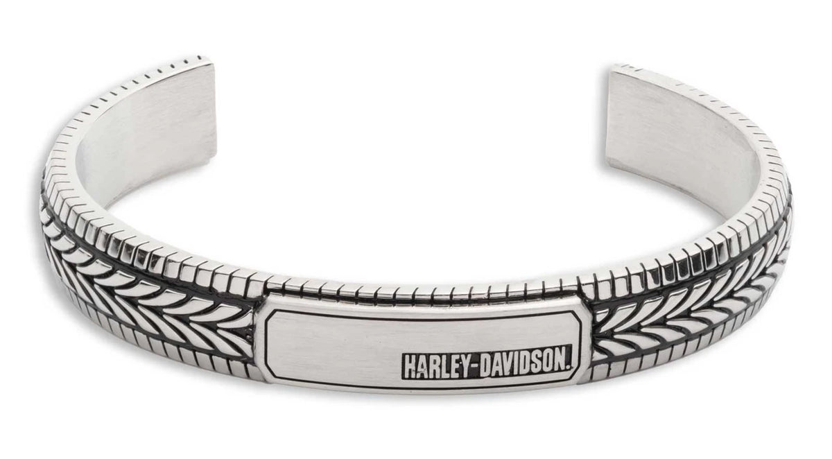 Harley-Davidson Men's Texture Cuff Bracelet