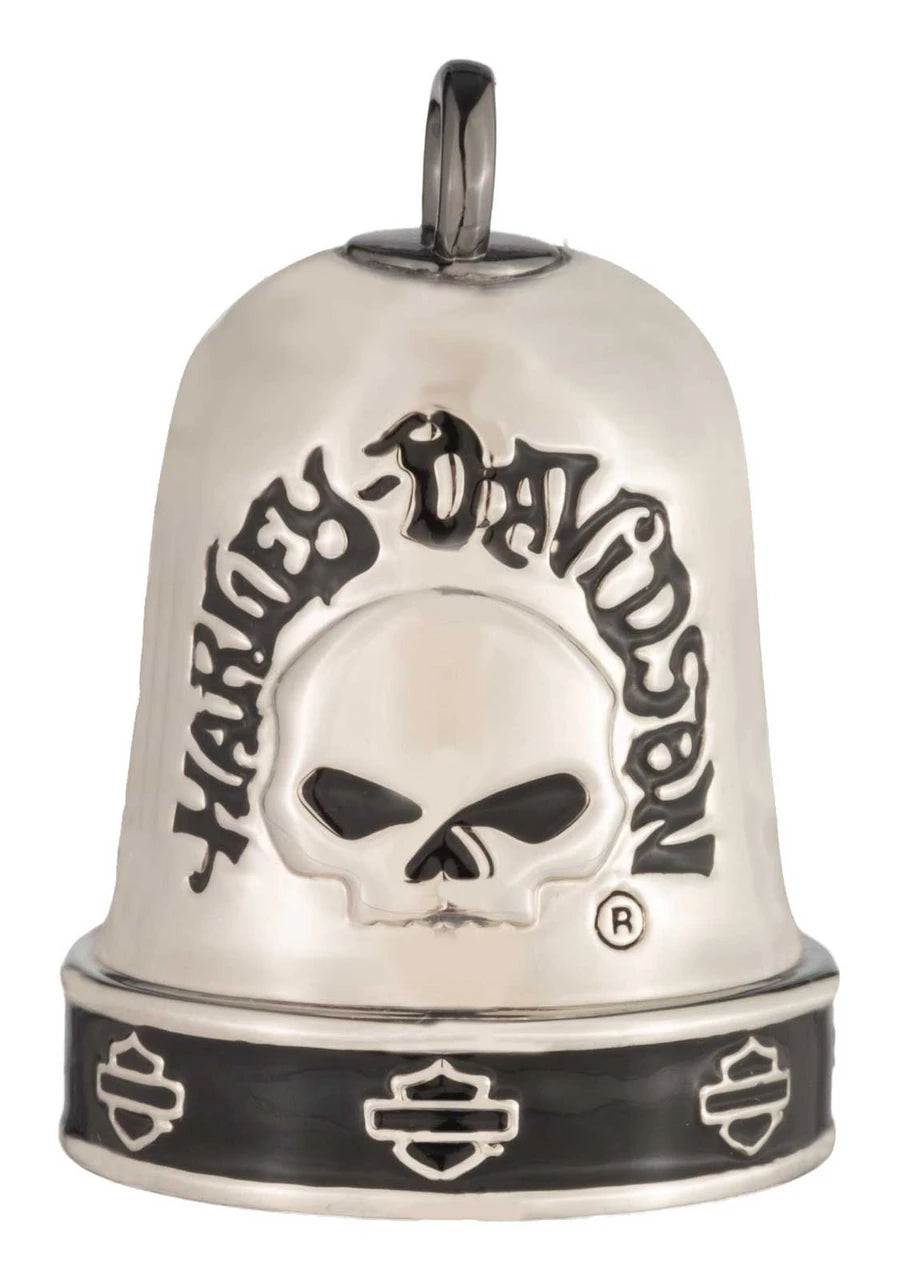 Harley-Davidson Willie G Skull Logo Script Bell