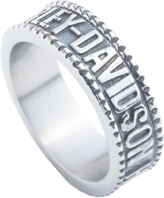 Harley-Davidson Men's Raised Logo Ring