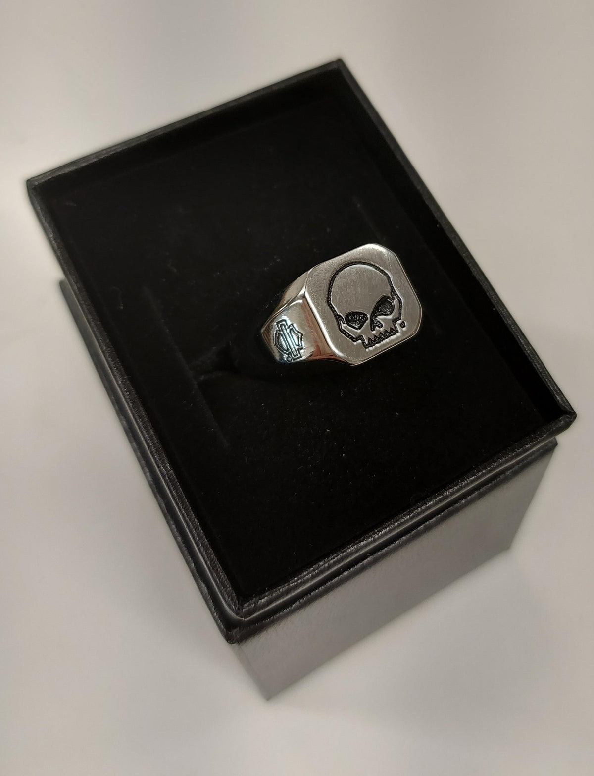 Harley-Davidson Men's Willie G Skull Ring Slv