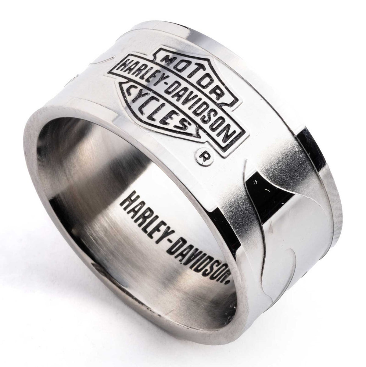 Harley-Davidson Men's Raised Flame Band Ring