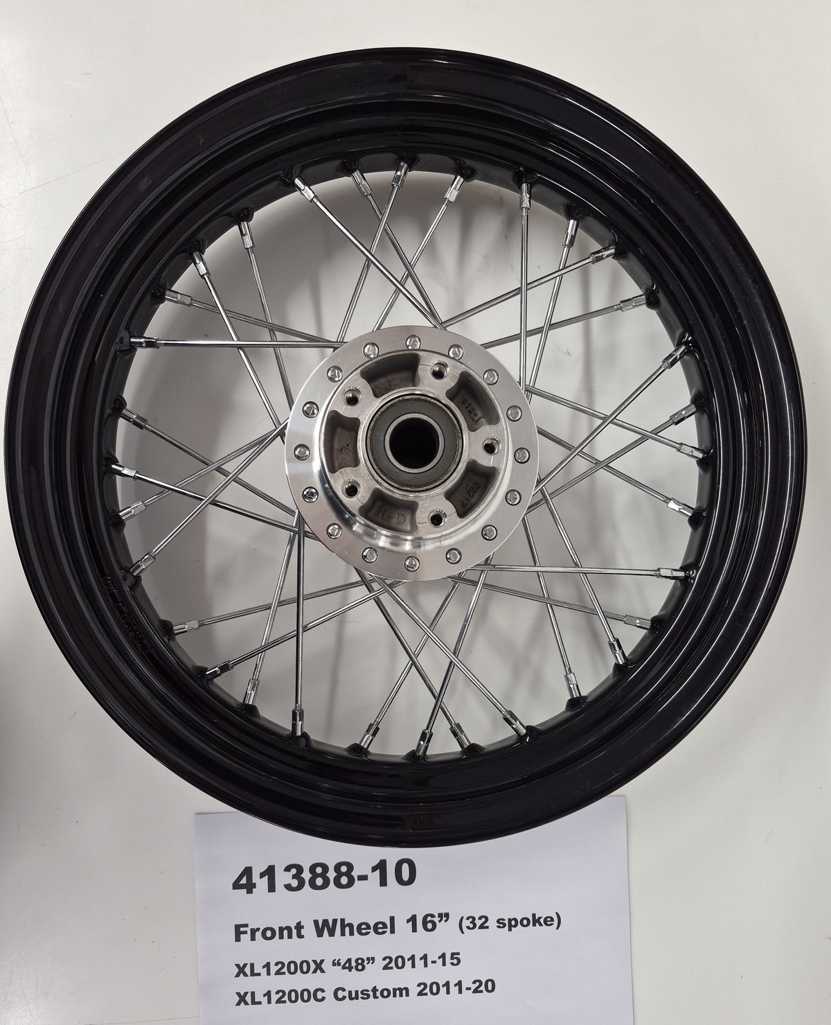 Front Wheel 16x3" Blk 32 Spoke XL1200X 11-16