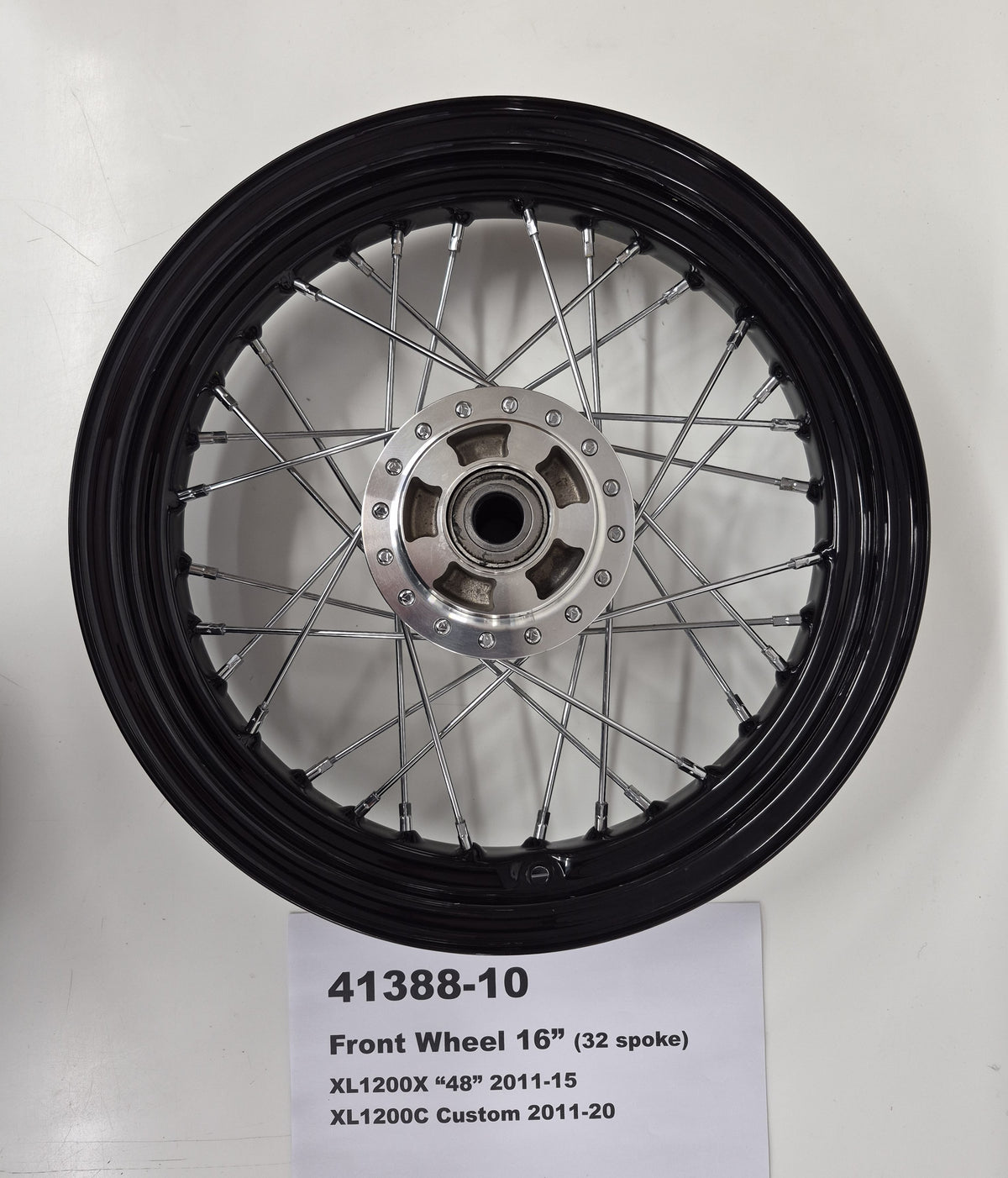 Front Wheel 16x3" Blk 32 Spoke XL1200X 11-16