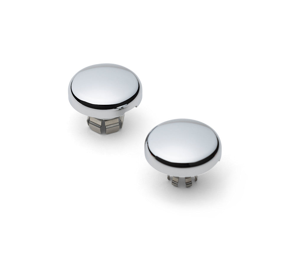 Chrome Front Axle Nut Covers FLH
