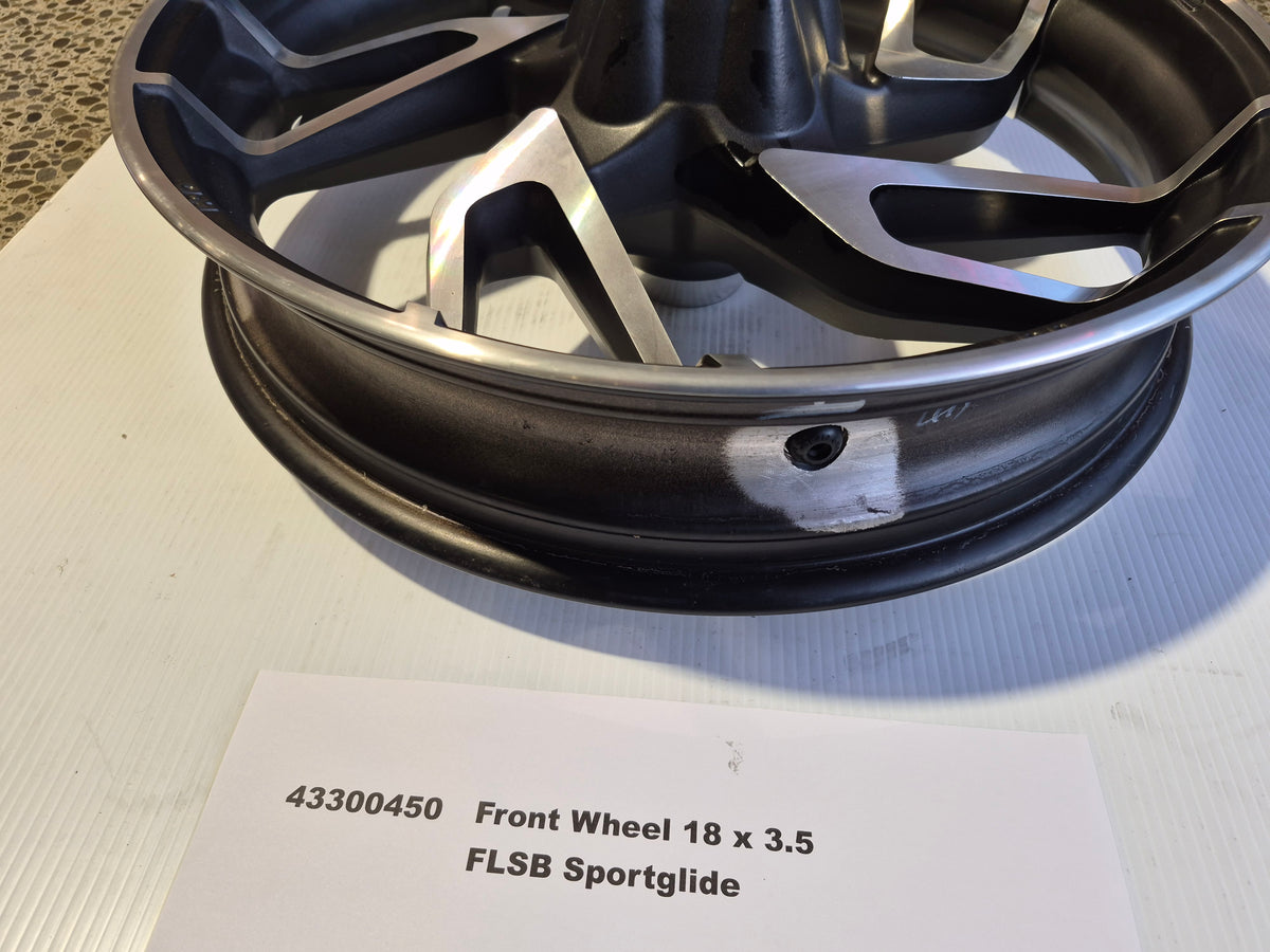 Used Front Wheel 18x3.5" 10 Spoke M8 FLSB