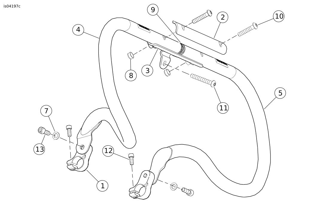 ENGINE GUARD KIT,VRSC'S