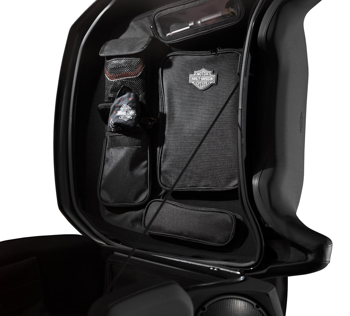 Tour-Pak Lid Fitted Liner with Organizer – Premium Black