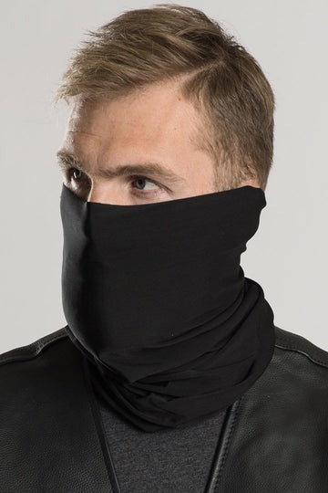 Solid Black Winter Neck Tube