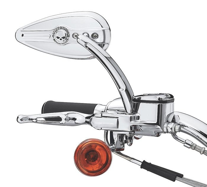 WILLIE G SKULL MIRRORS CHROME