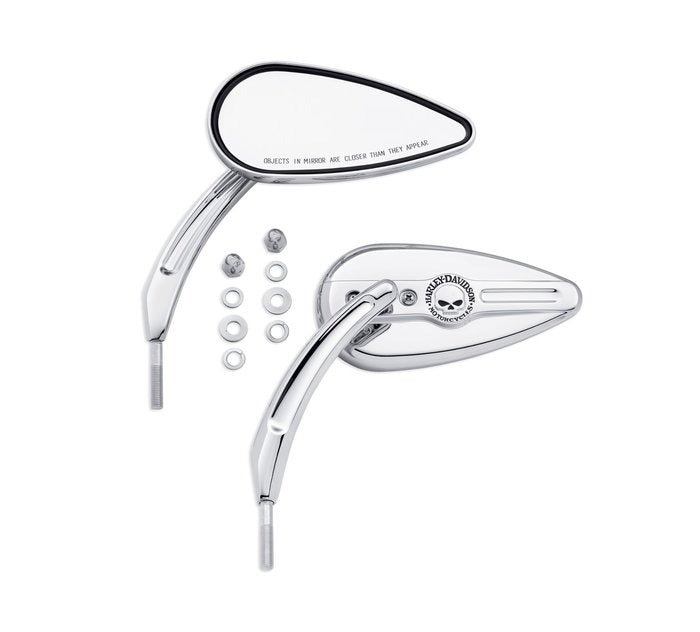 WILLIE G SKULL MIRRORS CHROME