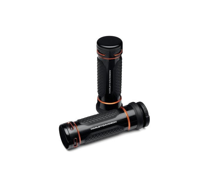 Adversary Hand Grips Black with Orange highlight