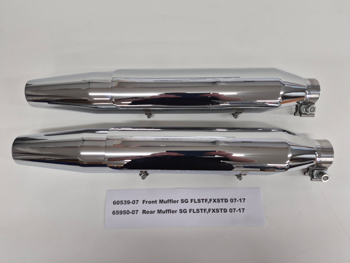 Pr Softail Shot Gun Mufflers 2007-17 FLSTF,FXSTD