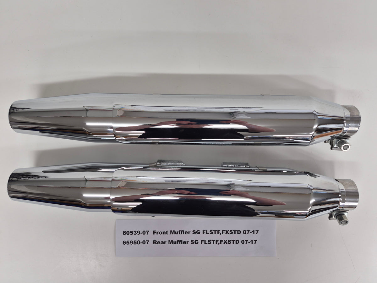 Pr Softail Shot Gun Mufflers 2007-17 FLSTF,FXSTD