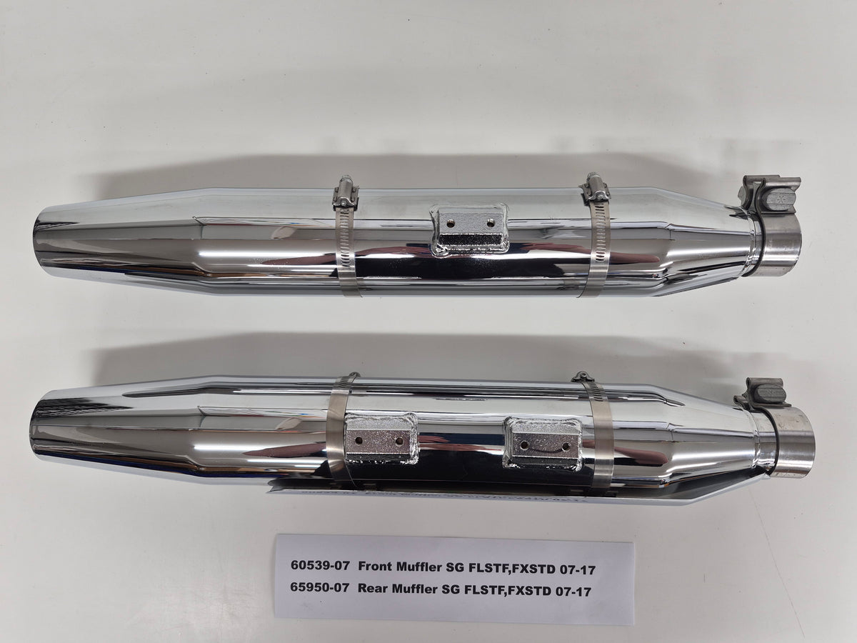 Pr Softail Shot Gun Mufflers 2007-17 FLSTF,FXSTD
