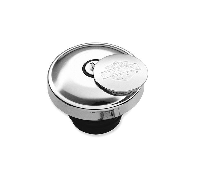 Bar & Shield Self-Locking Fuel Cap Chrome