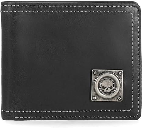Harley-Davidson Men's Skull Stitch Wallet