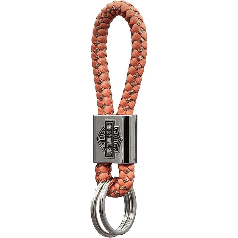 Harley-Davidson Braided Bar & Shield Key Chain