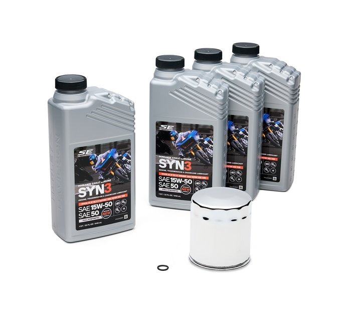 4L Syn3 Full Synthetic Oil Change Kit – '99 & Later Twin Cam/Sportster
