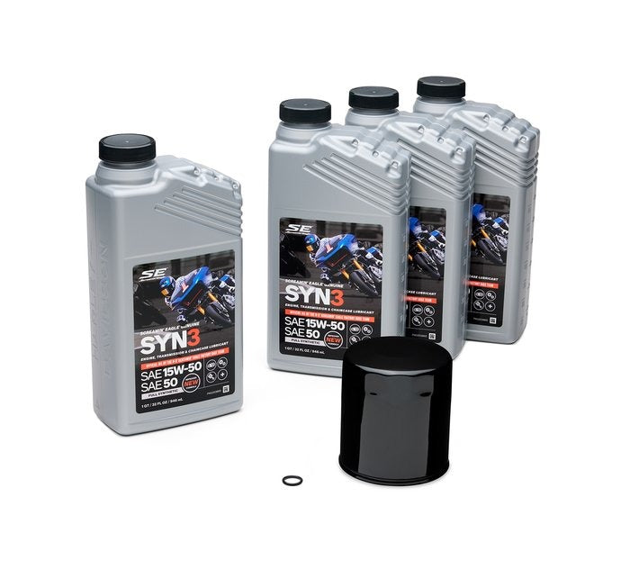 4L Syn3 Full Synthetic Oil Change Kit – '99 & Later Twin Cam/Sportster