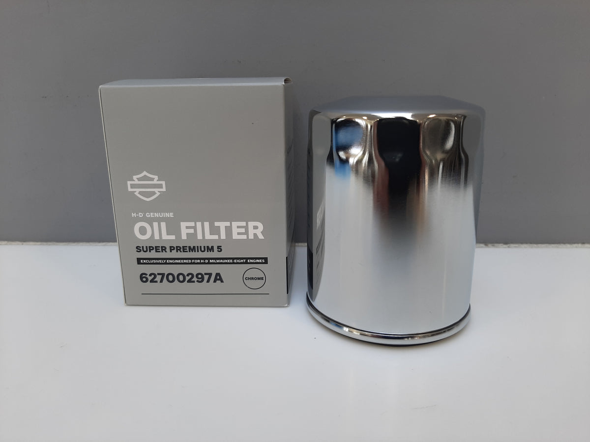H-D M8 SUPER PREMIUM 5 OIL FILTER CHROME