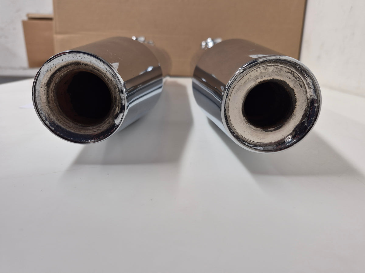 Pr Softail Staggered Dual Mufflers FXST,FLSTC 2011-17