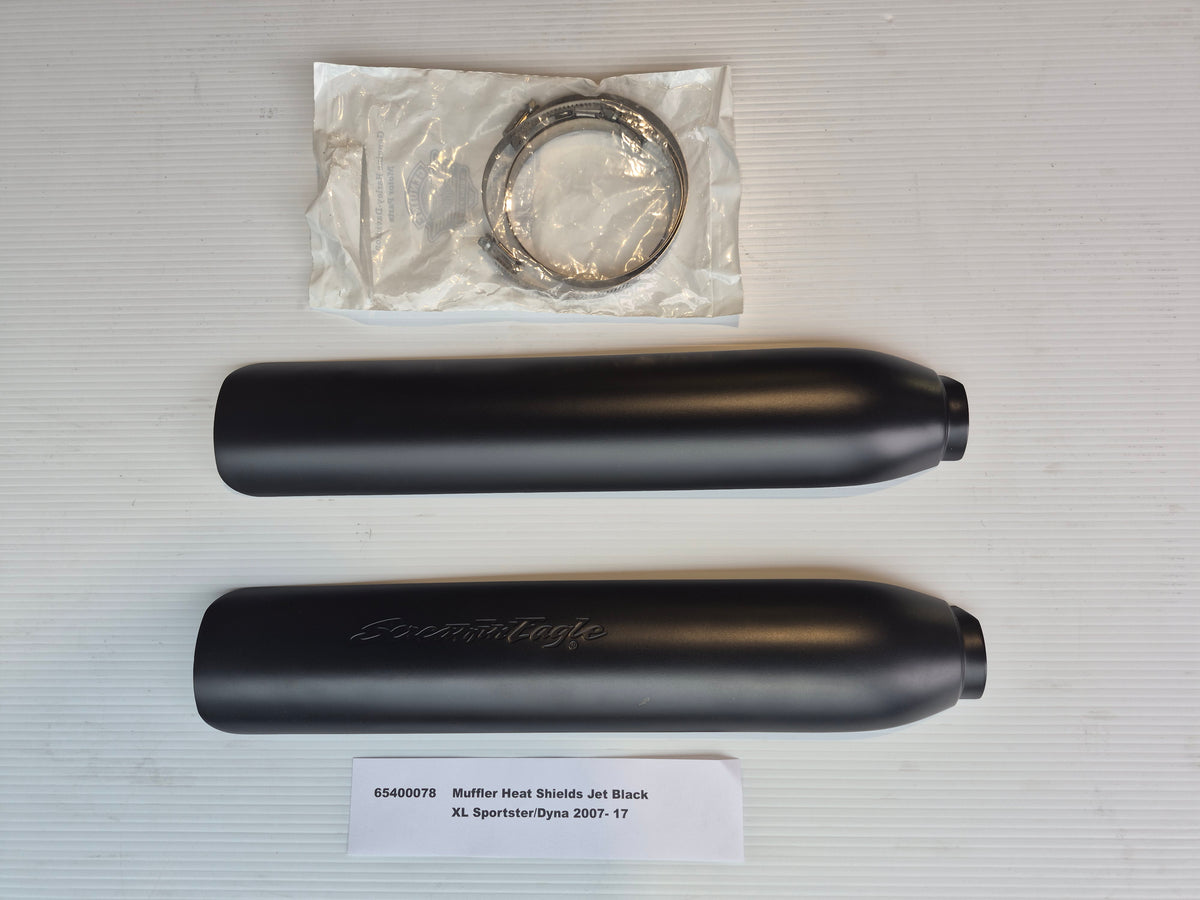 XL EXH HEATSHIELD KIT BLK