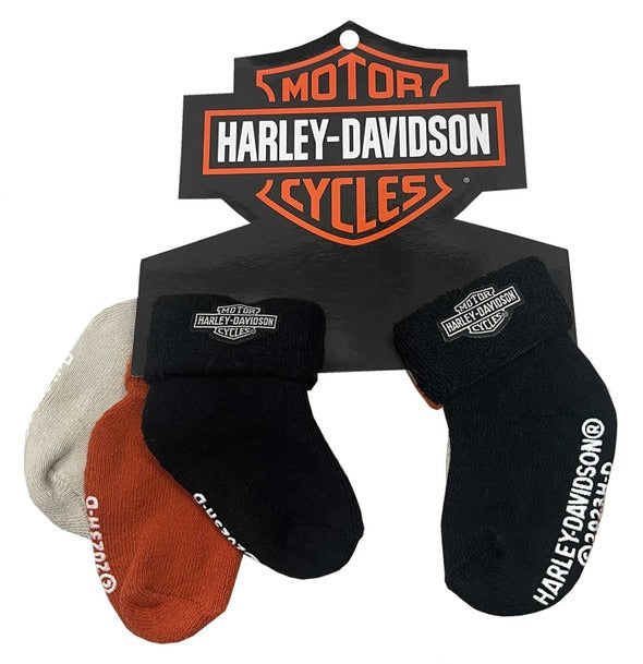 Harley-Davidson Boys 3 Pack Socks