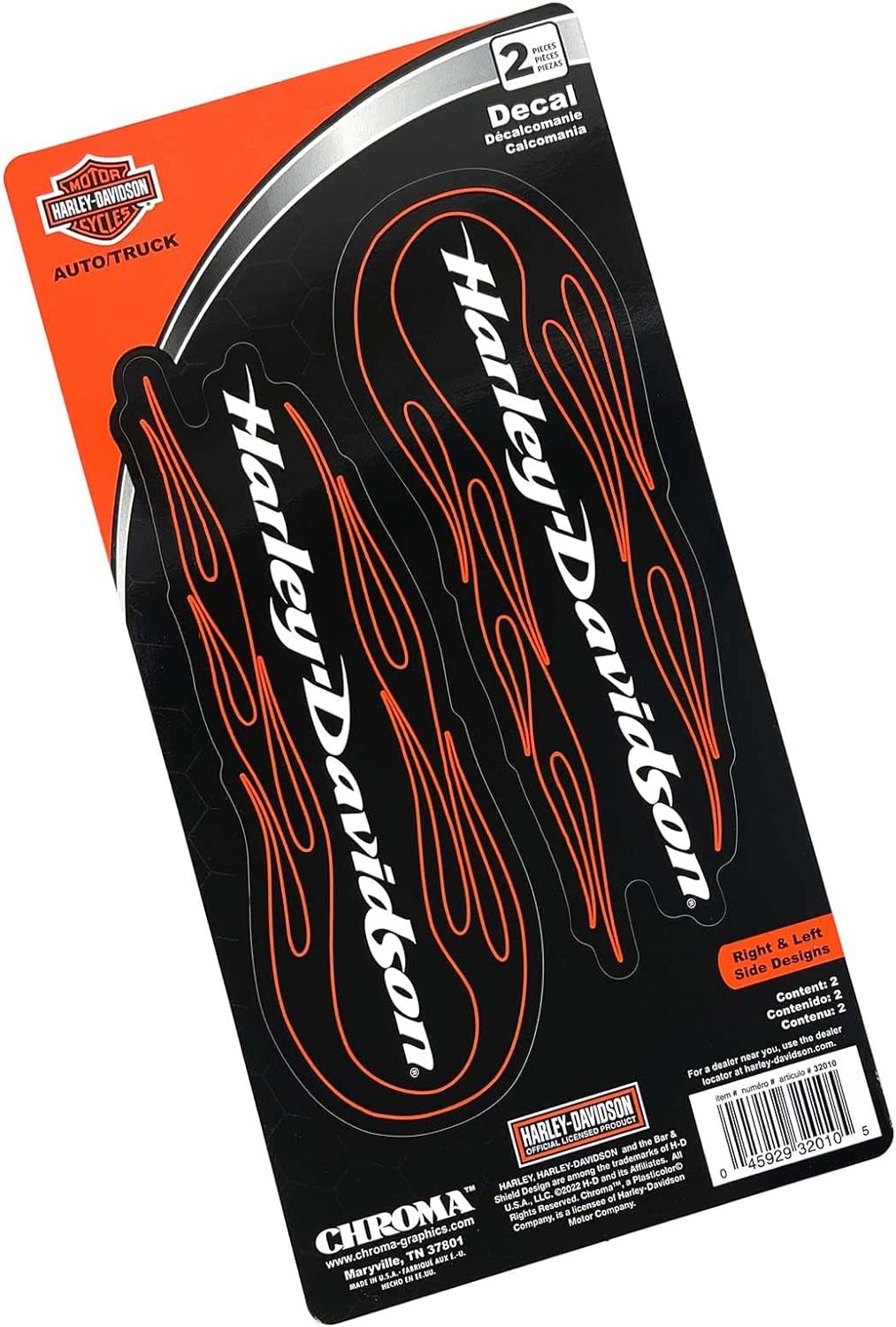 Harley-Davidson Flames Decals
