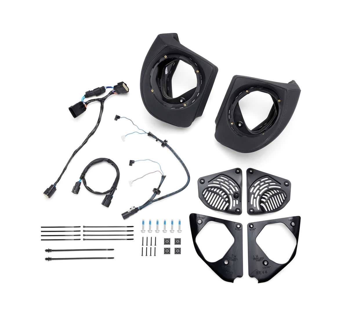 Harley-Davidson® Audio powered by Rockford Fosgate® – Tour-Pak® Luggage Speaker Installation Kit
