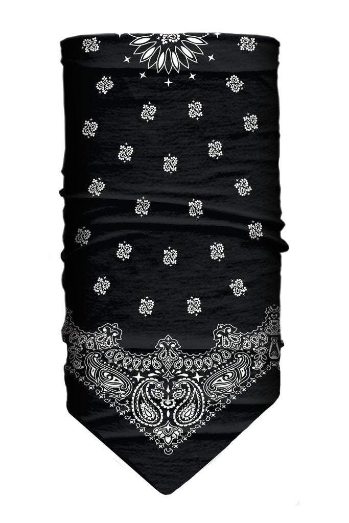 Black Paisley Light Weight Neck Tube