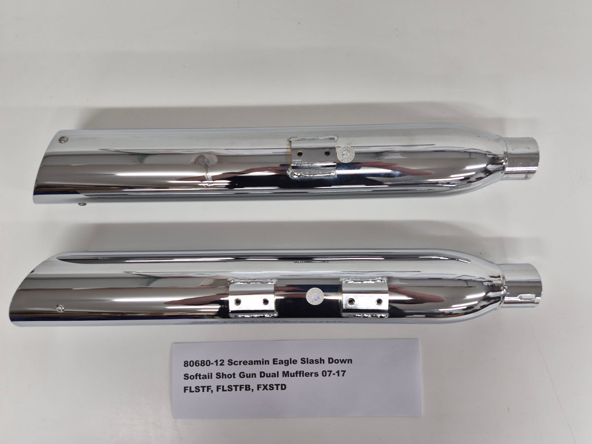 Used S.E. Slash Down SG Mufflers FLSTF 07-17