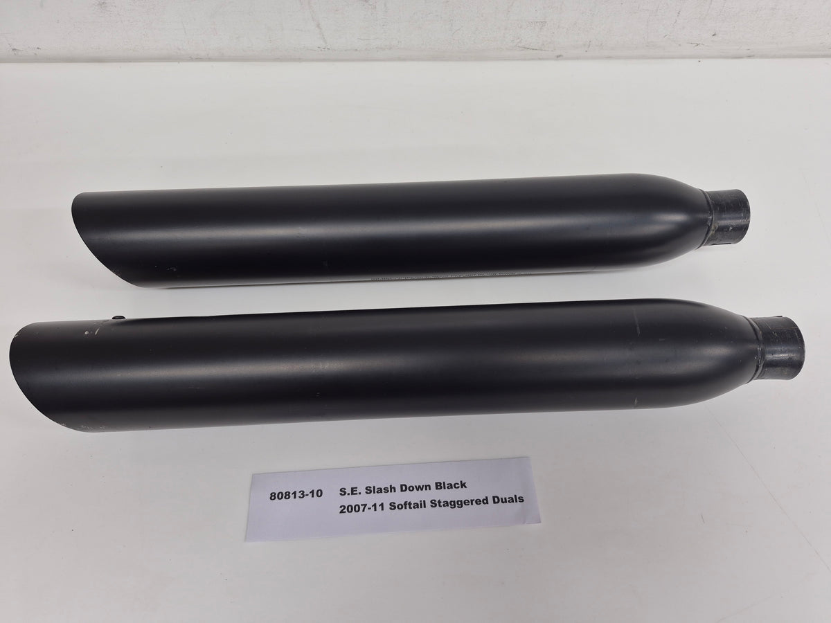 Used-S.E. Slash Down SD Blk 2007-11 Softail