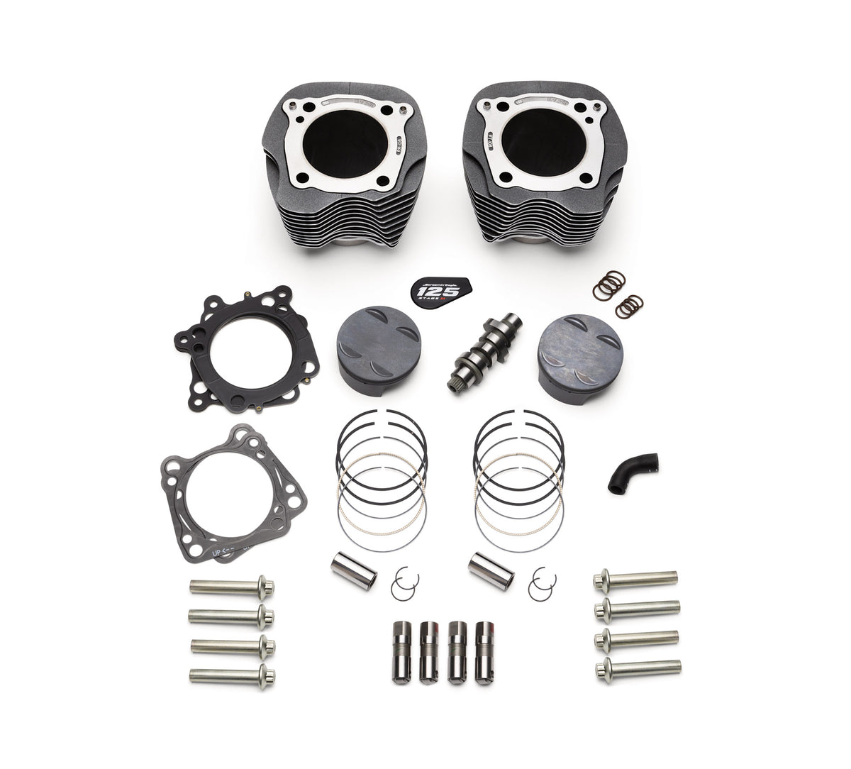 Screamin' Eagle® Milwaukee-Eight Engine Stage III Kit – 121CI to 125CI – (Black Granite)