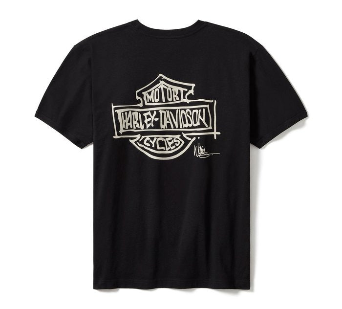 Harley-Davidson Willie G Sketchy Bar & Shield Tee