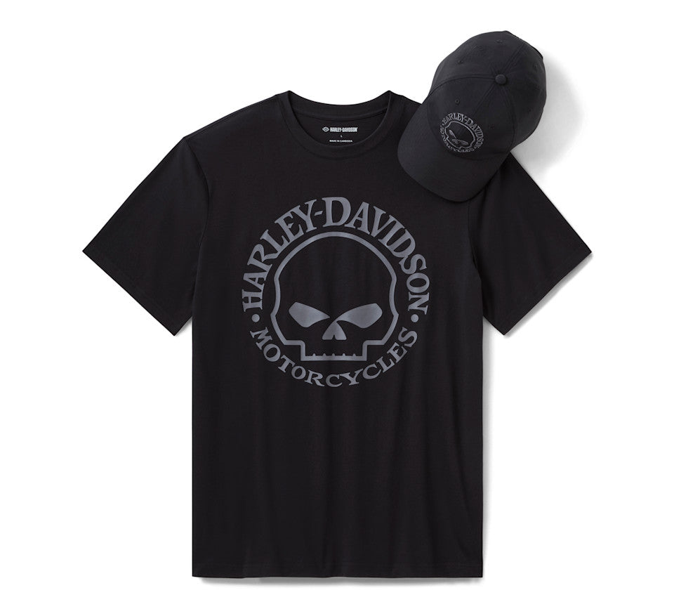 Harley-Davidson Willie G Skull Tee& Cap Set