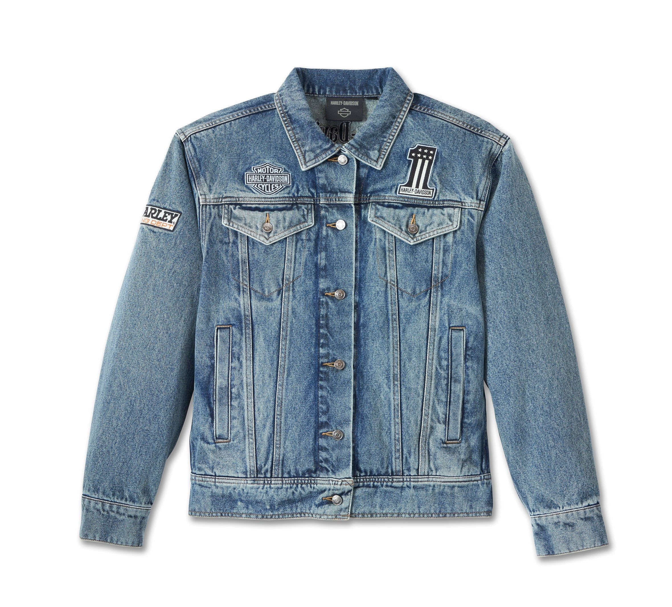 Harley-Davidson Ladies Powerslide Oversized Denim Jacket 