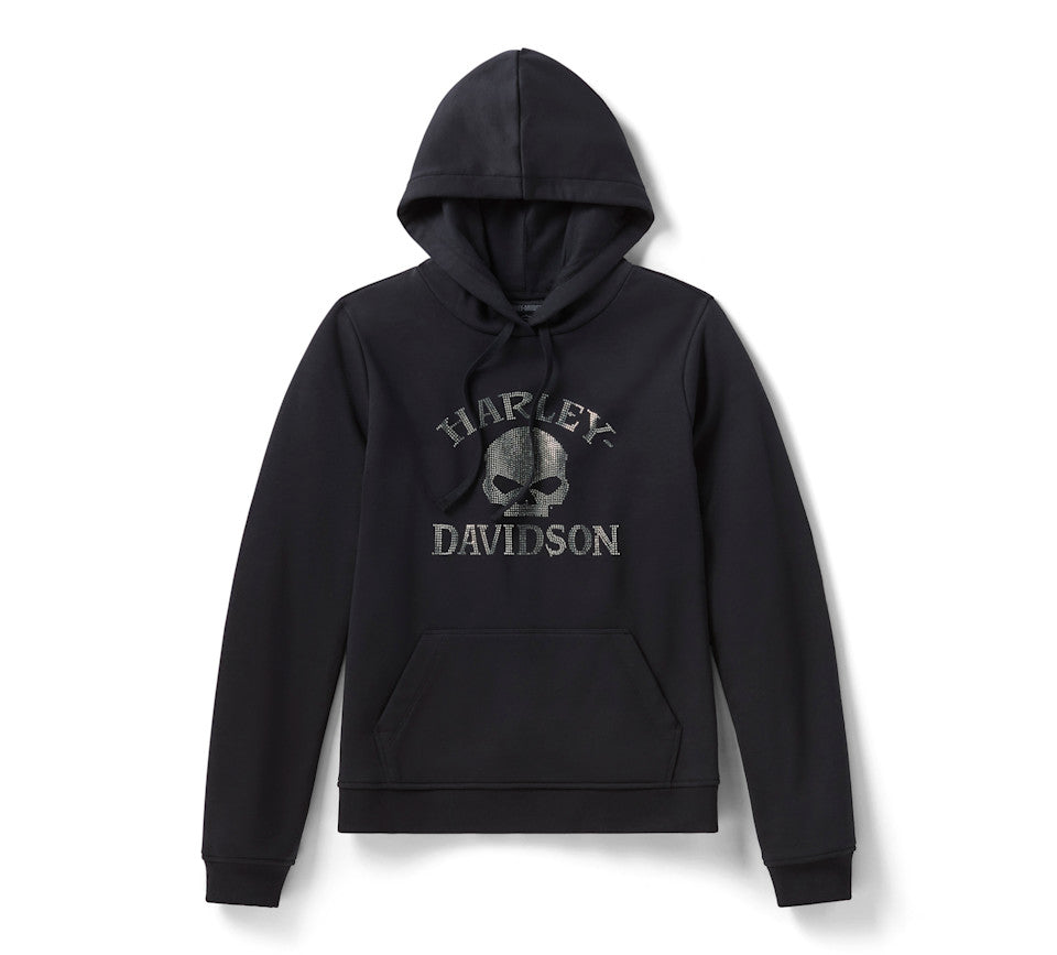 Harley-Davidson Ladies Willie G Skull Bling Hoodie