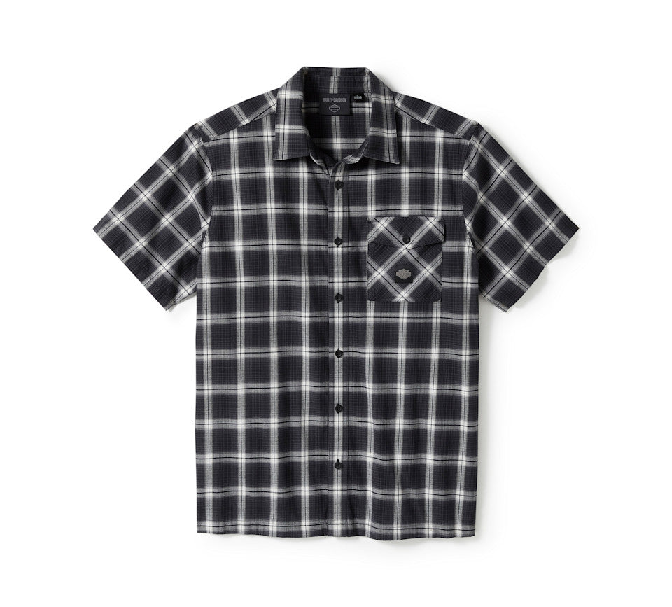 Harley-Davidson Staple Short Sleeve Plaid Men's Shirt