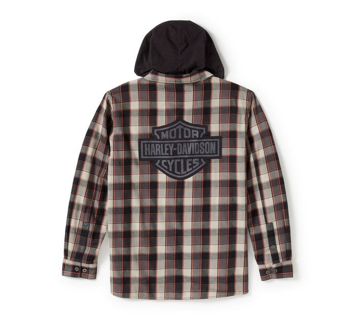 Harley-Davidson Men's Metal Bound L/S Hooded Shirt