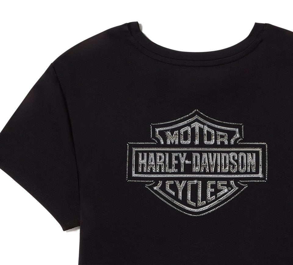 Harley-Davidson Ruched Ladies Bling Top