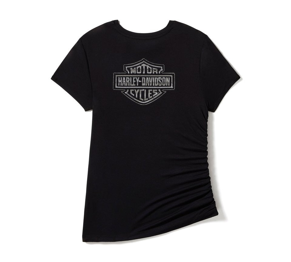 Harley-Davidson Ruched Ladies Bling Top