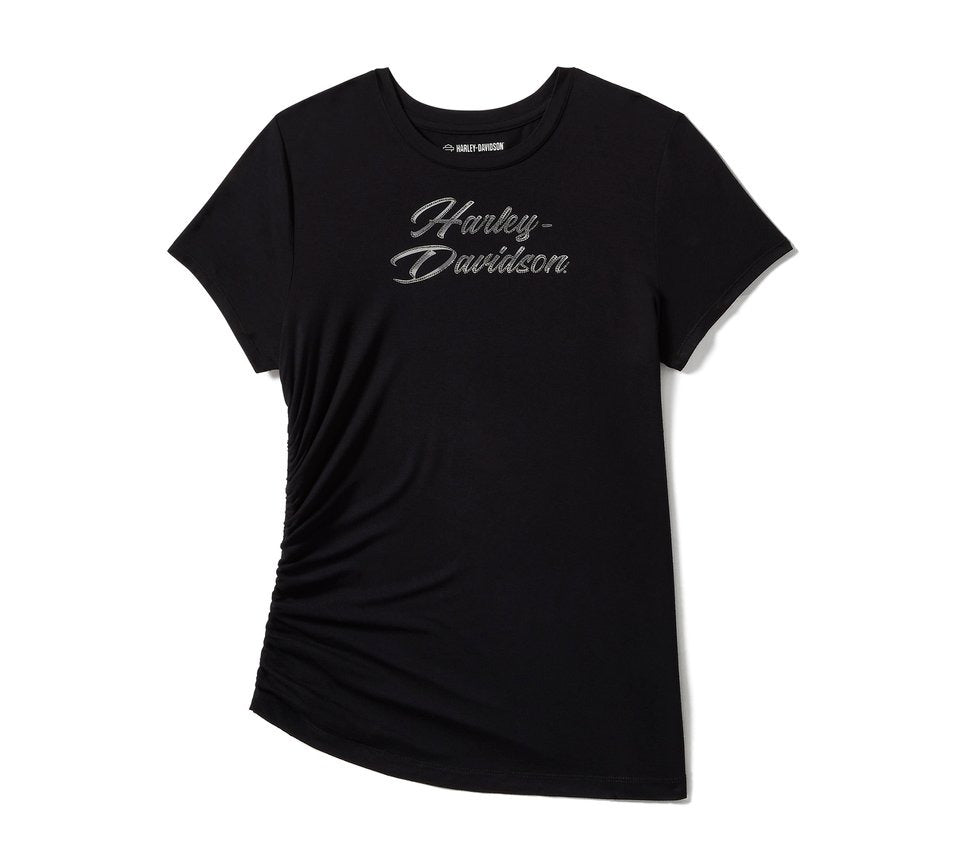 Harley-Davidson Ruched Ladies Bling Top