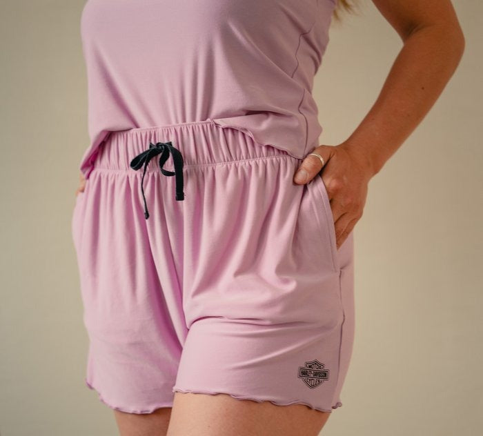 Harley-Davidson Ladies Pajama Set Light Purple
